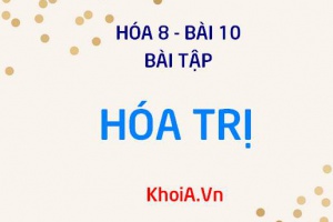 Bài tập quy tắc hóa trị, xác định hóa trị của một nguyên tố trong hợp chất và lập công thức hóa học - Hóa 8 bài 10
